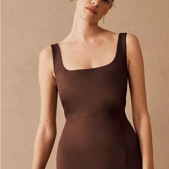 BHLDN Catarina Crepe Maxi Dress in Brown - Picture 3 of 5